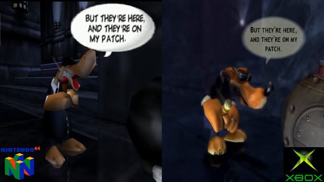 Conker Comparison (N64/Xbox) All Cutscenes (Almost) (60fps)