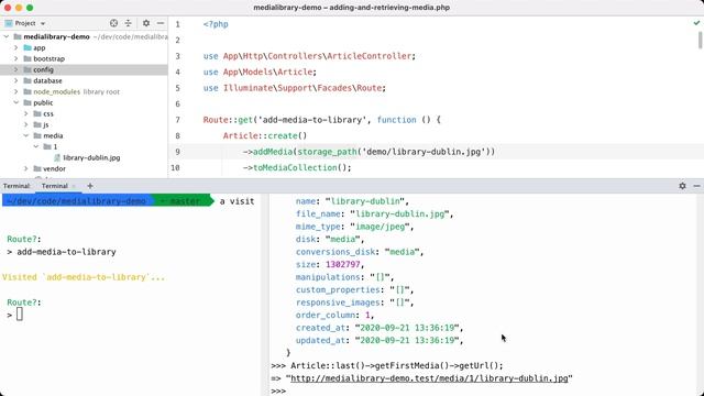 01. Adding and Retrieving Media - Laravel Media Library смотреть онлайн
