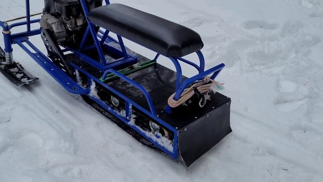 Мини снегоход Альбатрос 8 л.с., обзор, тест смотреть онлайн