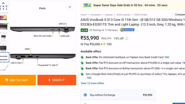 Cheapest best display good performance budget laptop : ASUS VivoBook S13 смотреть онлайн
