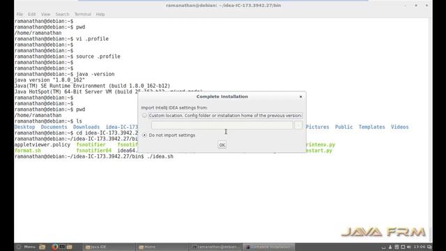 IntelliJ IDEA Community Edition 2017 Installation in Debian 8.10 смотреть онлайн
