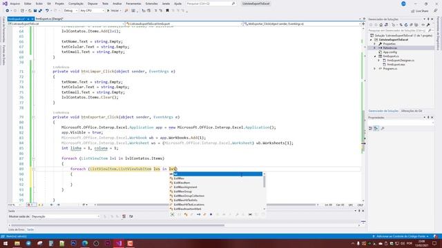 4 - Exportando o Conteúdo [C# e Windows Forms: Exportar Conteúdo de Listview para Excel] смотреть онлайн