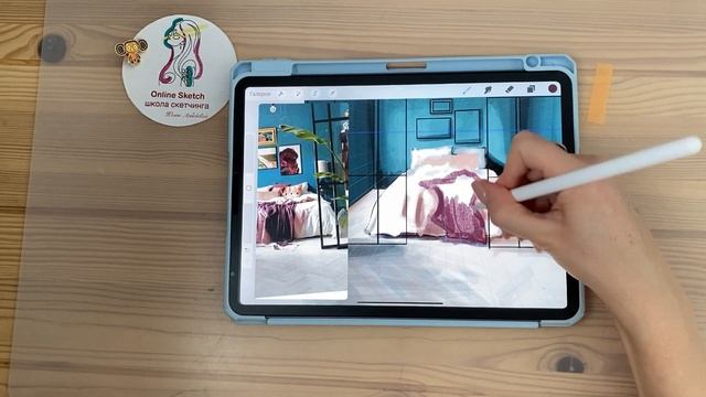 Как строить по размерам комнату и интерьер. Учимся замерять и разлиновывать скетч на планшете смотреть онлайн