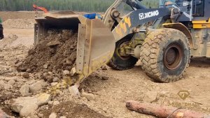 Добыча золота в Якутии. Прибор с ГИТ. Стройка площадки для ПКШ-300. Монтаж стен, крепление мертвяков