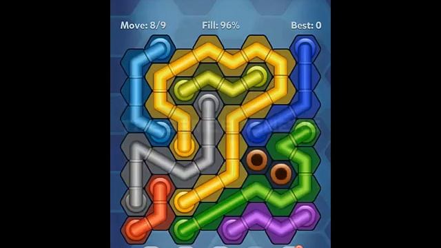 Pipe Lines Hexa Size 8 Mania Level 21-30 Solution смотреть онлайн