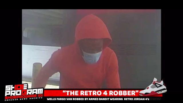 MAN IN RETRO JORDAN 4's ROBS WELLS FARGO VAN #nike #jordan4