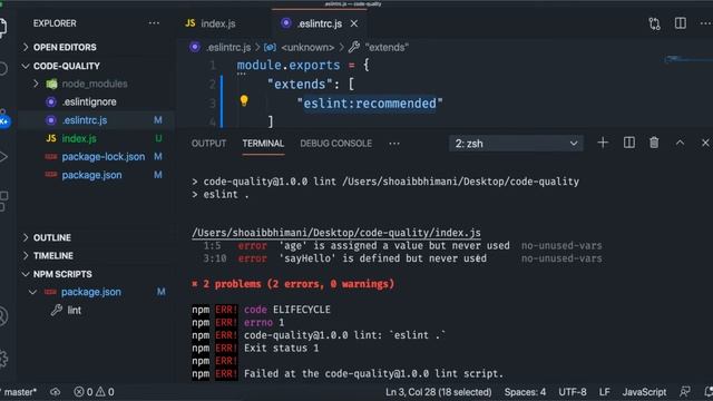 [#1] ESLint to Fix Common Javascript Errors in Hindi and Urdu смотреть онлайн