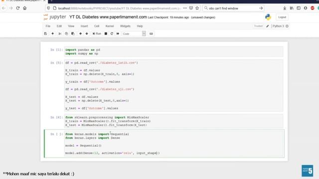 [3] Cara Membuat Deep Learning dengan Keras, TensorFlow Pada Python - Tutorial Indonesia смотреть онлайн