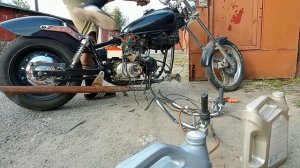 Honda Magna 50 Fifty Надежда с ДВС 152FMH Часть 2 Первый запуск