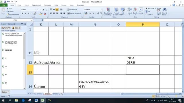 Dərs 28. Excel 2010-da Home lent tabının əmrləri смотреть онлайн