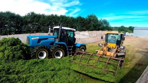 БТЗ 254К, КВК 800, SDLG 933, и КАМАЗ на заготовке силоса