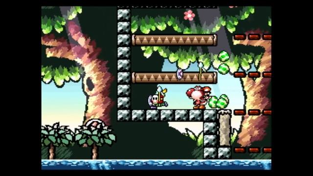 Прохождение SMW2 Yoshi's Island (SNES) на русском #6 - Пиранья плэнт. смотреть онлайн