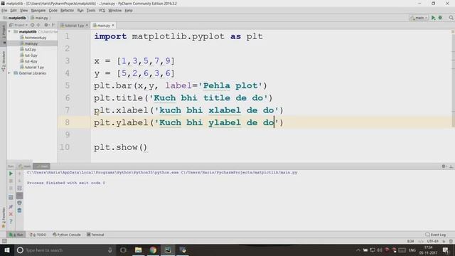 @3 How To Plot Bar Charts Data Visualization with Python Matplotlib In Hindi HD смотреть онлайн