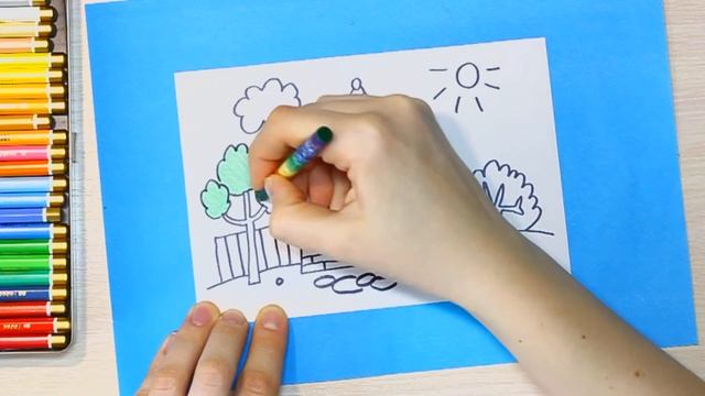 Как нарисовать домик! Раскраска домик! | How to Draw house смотреть онлайн