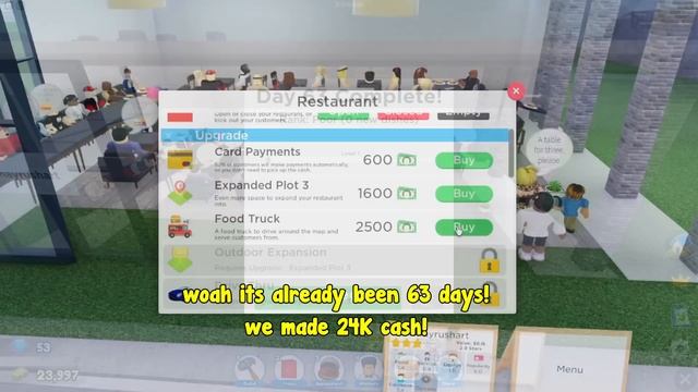 Becoming The Richest Player In Restaurant Tycoon 2!