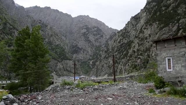 Панорама местности на границе Грузии с Россией смотреть онлайн