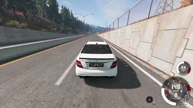 DRIVING A MERCEDES C63 AMG 6.2 V8 450 HP смотреть онлайн