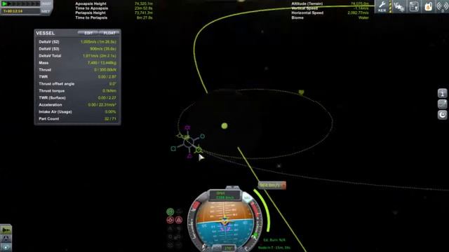 Прохождение KSP Серия 3 - Полет к Муне и первые космические туристы!