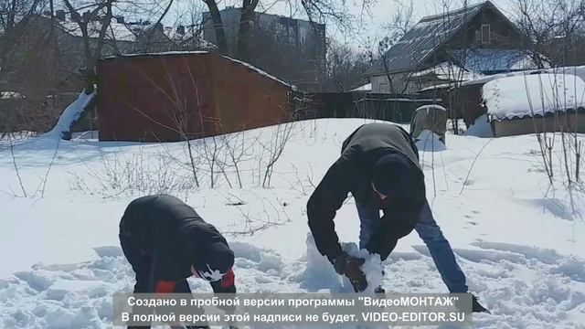 КРЕСЛО - ДИВАН ИЗ СНЕГА СВОИМИ РУКАМИ смотреть онлайн
