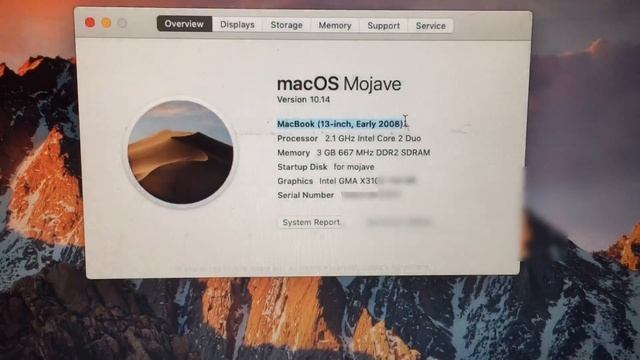 MacOS Mojave On Unsupported Macbook || Macbook Early 2008 On MacOS Mojave || Macbook 2008 In 2022