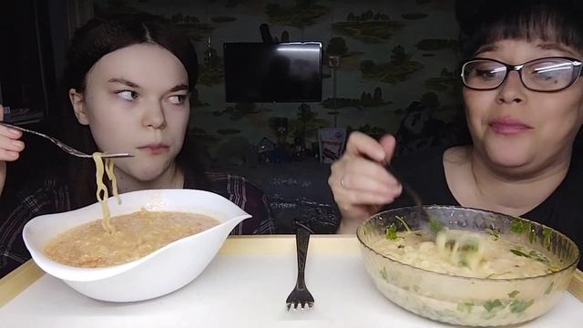 Мукбанг | Острая лапша Чан Рамен | Хочет меня бросить