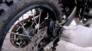 [Ремонт] Как прокачать задний тормоз Irbis ttr 125