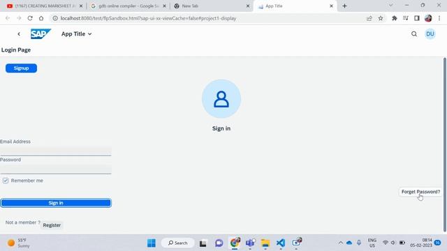 In inside Fragment, Create Sign Form Using SAP UI5 || SAP UI5 Development смотреть онлайн