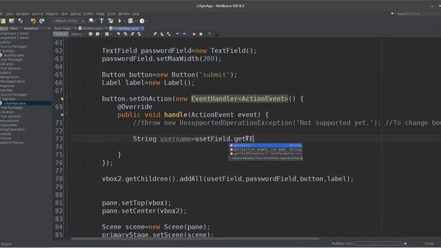part 2, Build GUI Manually 8 user login Application. (javafx software development course in bangla) смотреть онлайн