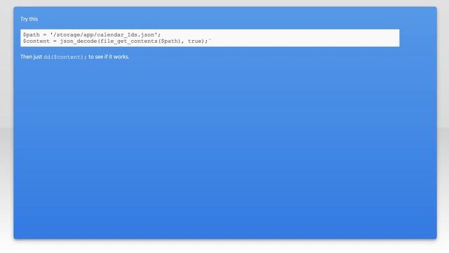 How to load json file into Laravel Controller? смотреть онлайн