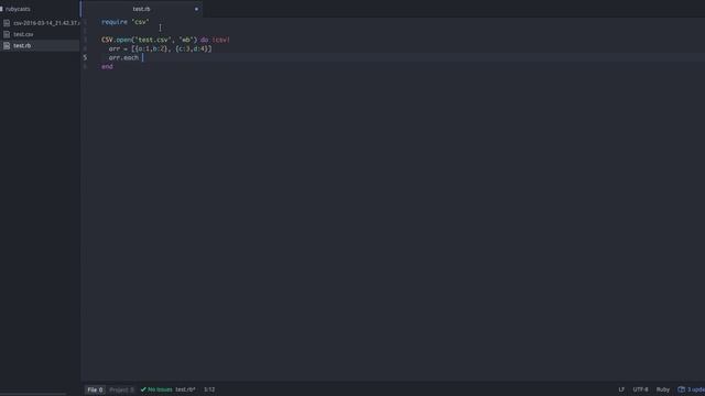 Ruby Tutorial #1: Array of Hashes to CSV file смотреть онлайн