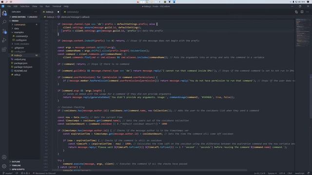 DiscordJS Command Manager | Seperate command Files & Folders, Permissions, Aliases, Cooldown. смотреть онлайн