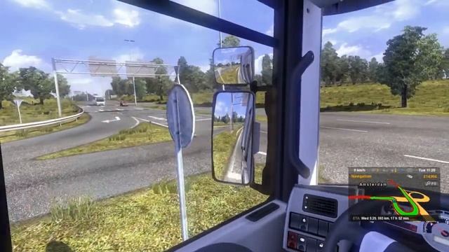 #11 ETS2 - Renault Magnum Excellence - Furniture (25t) from Osnabruck to Newcastle смотреть онлайн