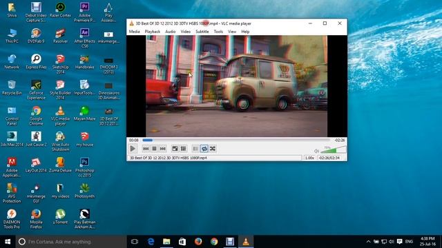 how to play 3D HSBS movies in vlc player Tips & Tricks telugu తెలుగు смотреть онлайн