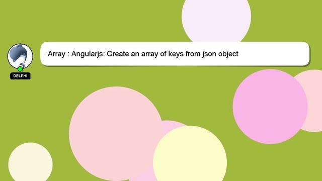Array : Angularjs: Create an array of keys from json object смотреть онлайн