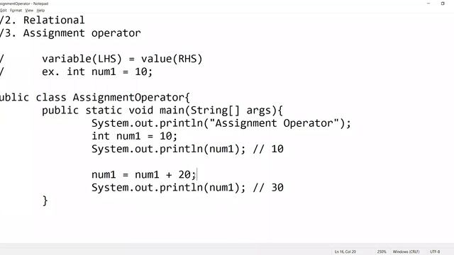 Session 08 - Assignment Operator | Binary Operators | Java смотреть онлайн