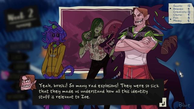 Zoe IDENTITY Secret Ending, Route Cutscenes (Monster Prom: Second Term) смотреть онлайн