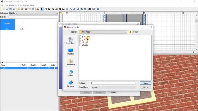 how to make window with a glass 3d model in sweet home 3d #- 03 смотреть онлайн