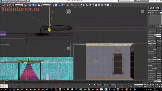 Установка камер в 3D Max и быстрый рендеринг - урок №18 смотреть онлайн