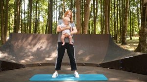 Упражнения для мамы с ребенком | Фитнес тайм