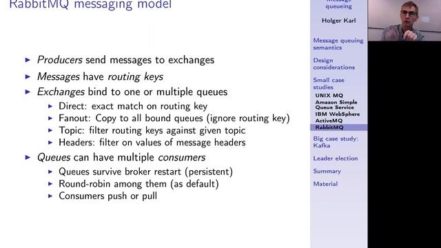 Verteilte Systeme, Kapitel 9c, Small case studies: ActiveMQ, RabbitMQ смотреть онлайн