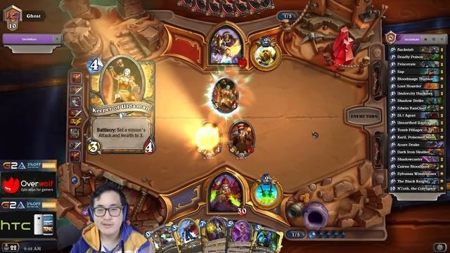 Hearthstone - Shadowcaster Combo deck is awesome! смотреть онлайн