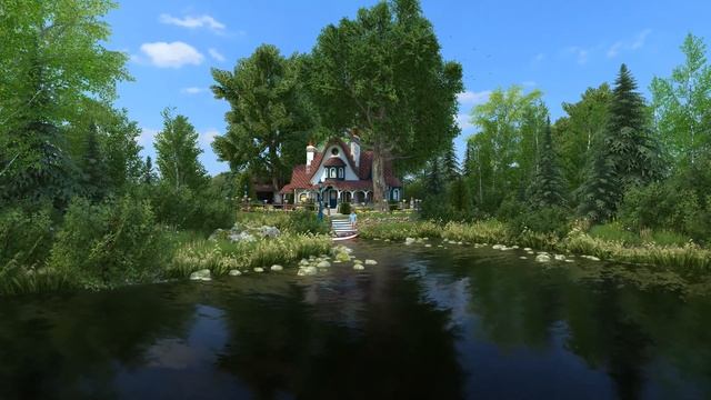 Summer Cottage 3D Screensaver смотреть онлайн