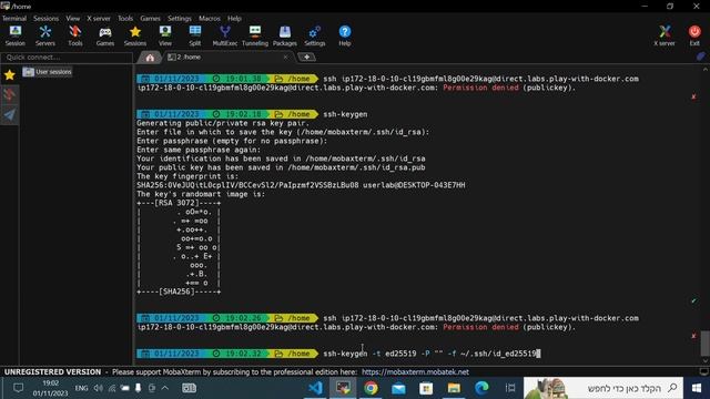 connect to a docker playground with mobaxterm смотреть онлайн