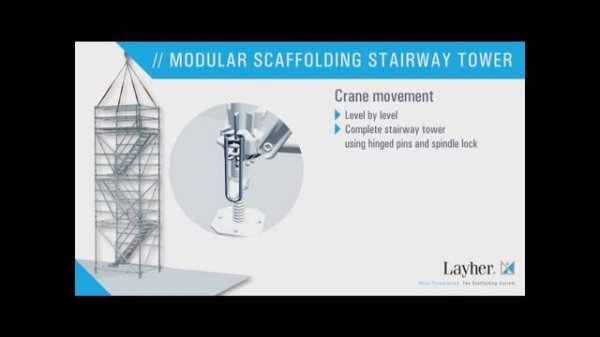 Layher Modular Scaffolding Stairway Tower - Safer and faster