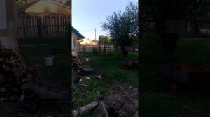 Бензобур урал самодельный из советской пилы бурим землю