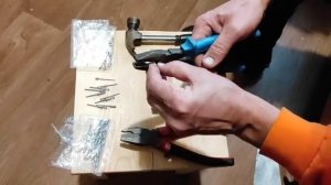 Как поставить заклепку на жестянку, тонкий лист вытяжной заклепкой