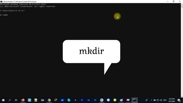 Как создать папку в командной строке cmd смотреть онлайн