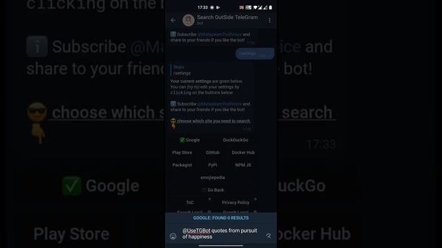 The Multi Purpose Telegram bot, with built-in Search Results (using Google CSE) смотреть онлайн