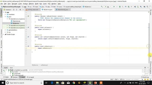 Service | Servie Life Cycle in Android смотреть онлайн