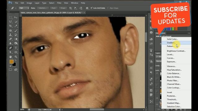 Photoshop Transform Portrait into ART Cartoon Part 1 смотреть онлайн